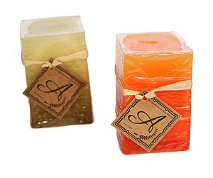 VELA CUADRADA ALTA 6X6X10CM