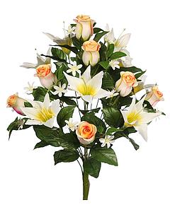 RAMO ROSAS Y LILYS ARTIFICIAL 