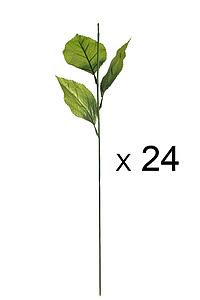 TALLOS HOJAS ARTIFICIALES HORTENISA SIN FLOR 24PCS
