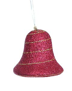 COLGANTE CAMPANA NAVIDAD 9CM 