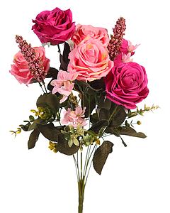 RAMO DE ROSAS ARTIFICIALES 48CM