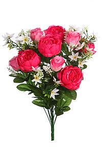 RAMO PEONIAS Y ROSAS ARTIFICIAL 60CM
