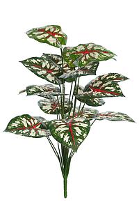 PLANTA CALADIUM ROJO ARTIFICIAL 65CM